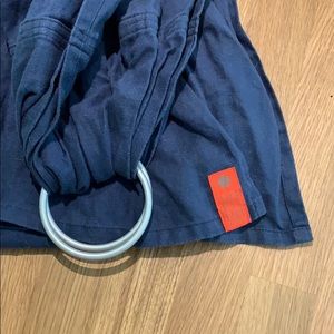 Sakura Bloom linen ring sling - Twilight